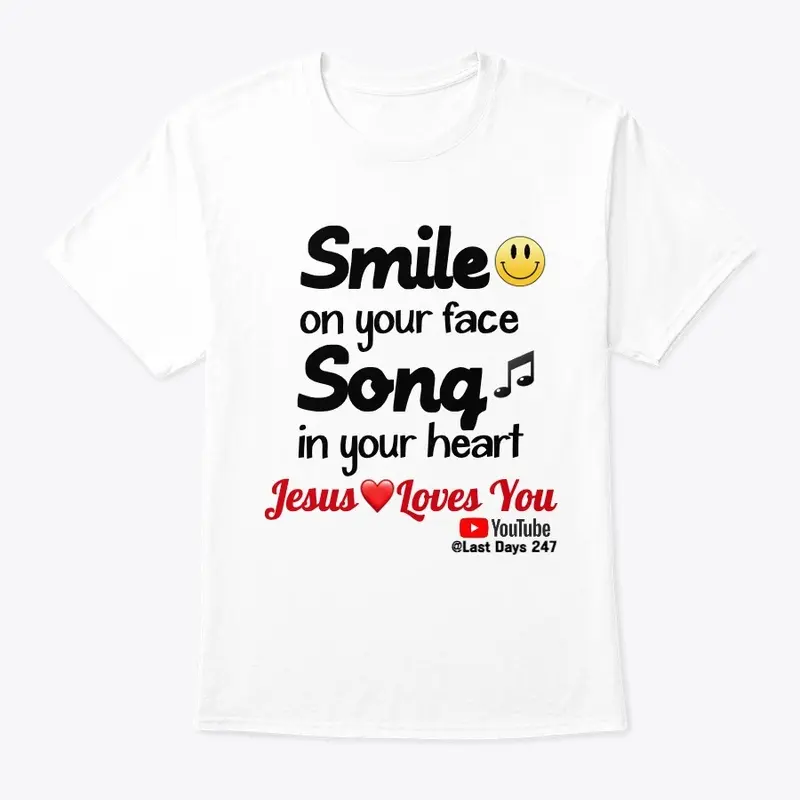 Smile on Your Face Unisex Tee-Black Font