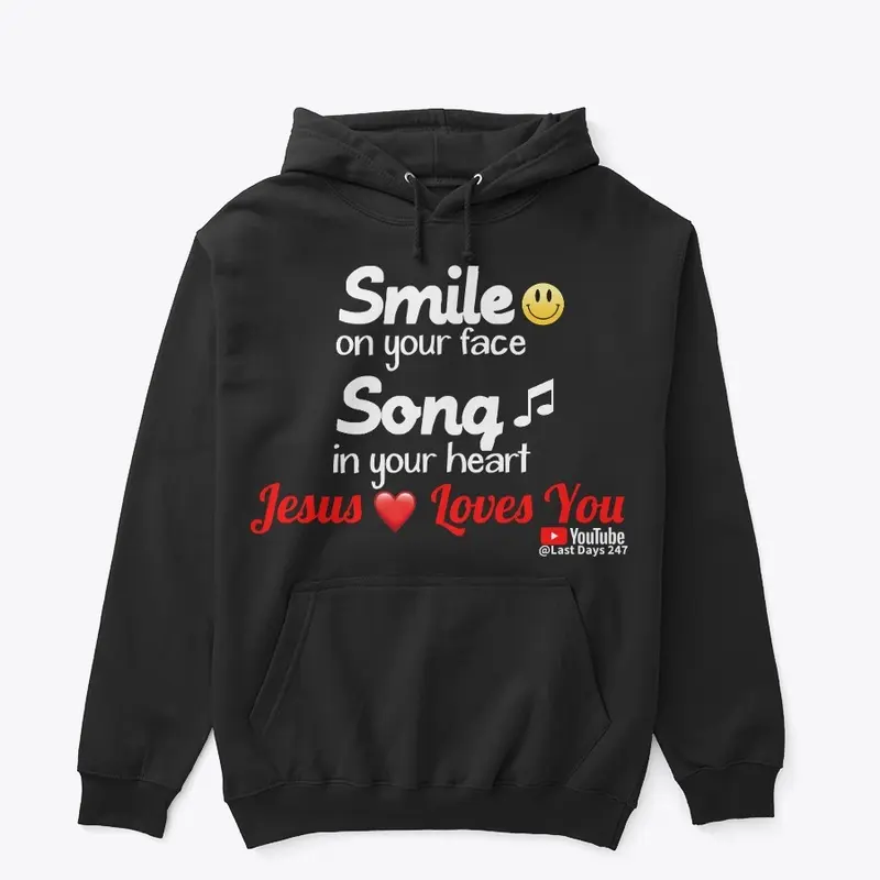 Smile on your Face Unisex Hoodie-WhtFont