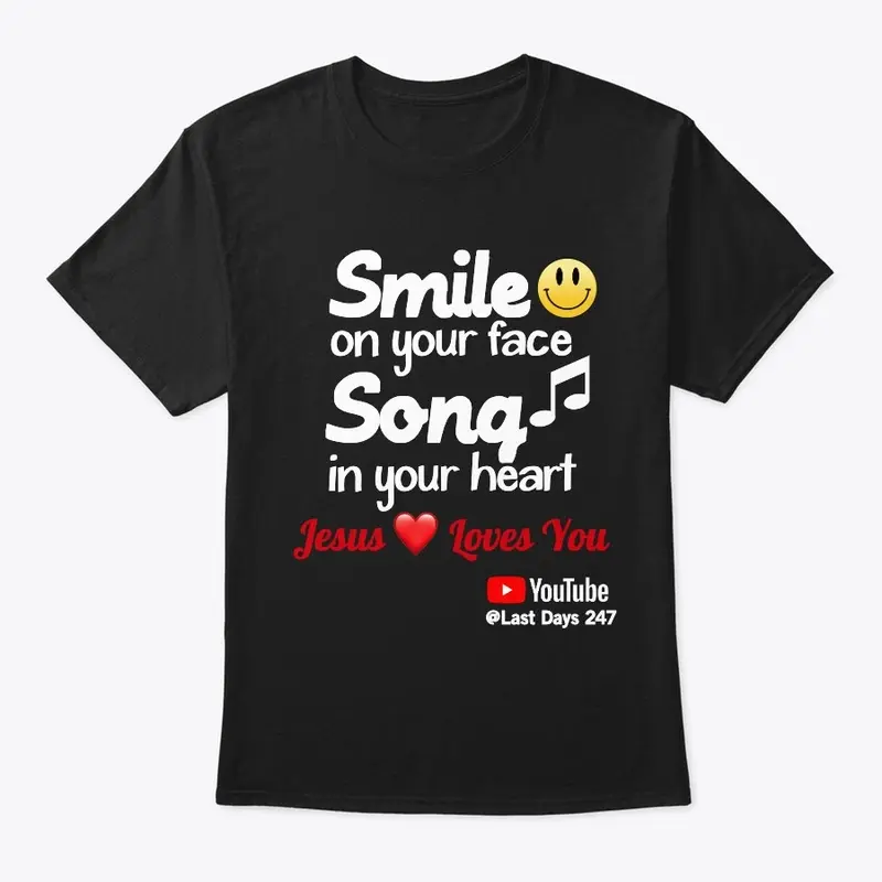 Smile on Your Face Unisex Tee-White Font